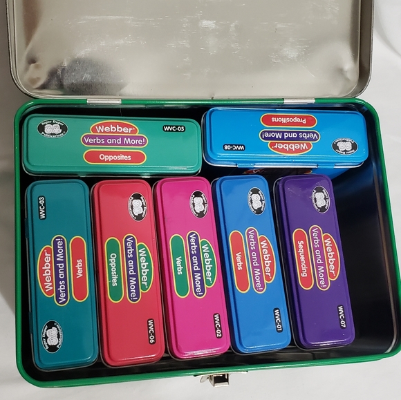 Webber Verbs & More Speech Language Pathology Therapy Cards Game Set & Storage - Picture 4 of 8